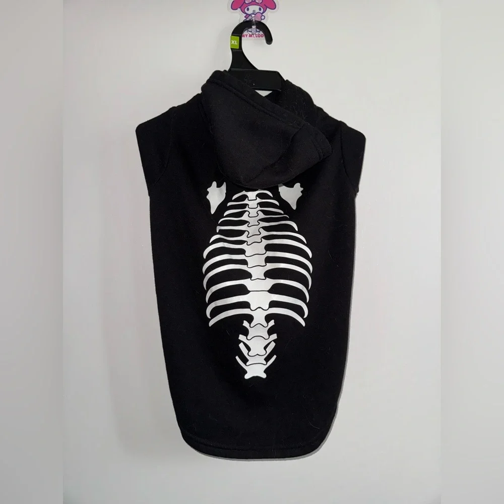 Petco Bootique X-Ray Skeleton Halloween Dog Hoodie Size (Fits MEDIUM Size Dog)
